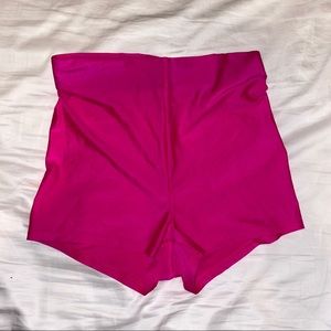 Pink rave shorts
